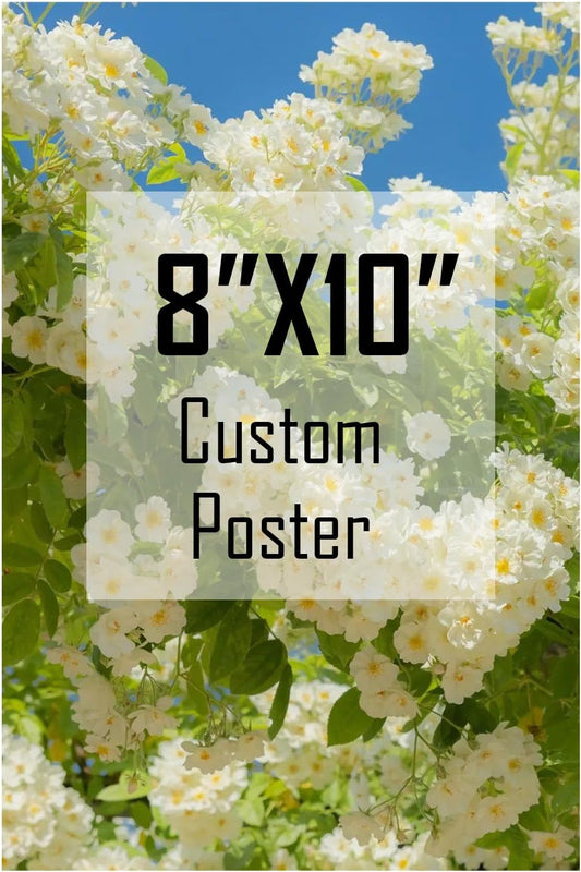 ZXDZSM Custom Canvas Poster | Personalized Photo Wall Art - Unframed 8" x 10" Size