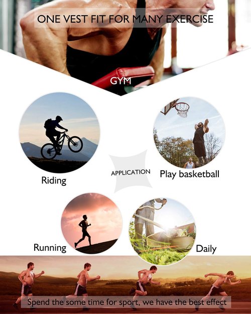 DoLoveY Men Sweat Sauna Vest Waist Trainer Body Shaper Hot Neoprene Sport Fitness Gym Workout Tank Top