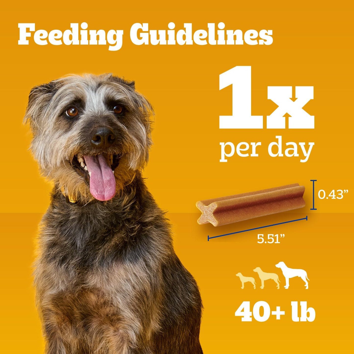 Pedigree Dentastix Large Dog Treats - Original Beef Flavor, Fresh Breath | 2.73 lb Variety Pack (51 Treats)