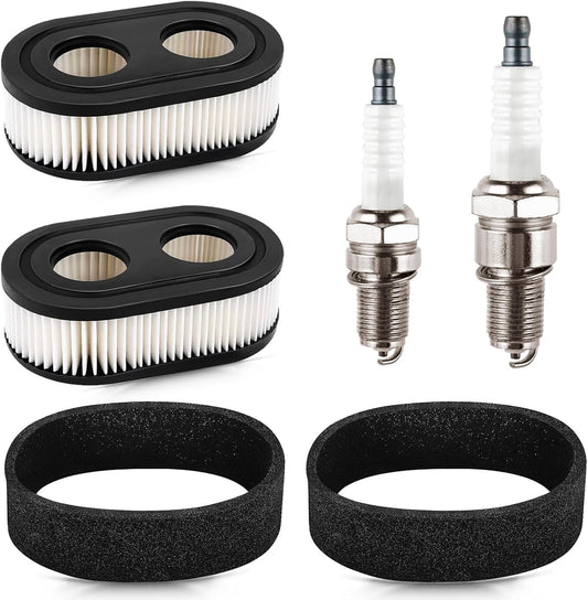 Rakiyada Air Filter Set - 2 PCS with Pre-Filter & Spark Plug for 500EX, 550EX, 575EX, 625EX, 725EXI Engines | Toro Recycler 22 & Troy Bilt Mower