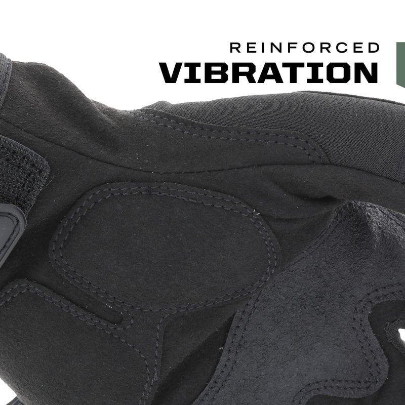 Mechanix Wear M-Pact Fingerless Tactical Impact Resistant Gloves - Impact Protection & Vibration Absorption - Heavy Duty - Machine Washable - Large - Covert Black