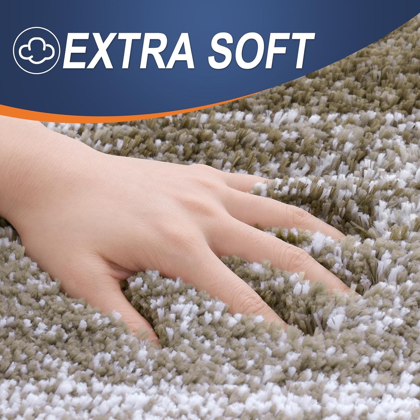 OLANLY Bathroom Runner Rug - Extra Soft Microfiber Mat | Quick Dry & Washable 47"x20" - Coffee Color