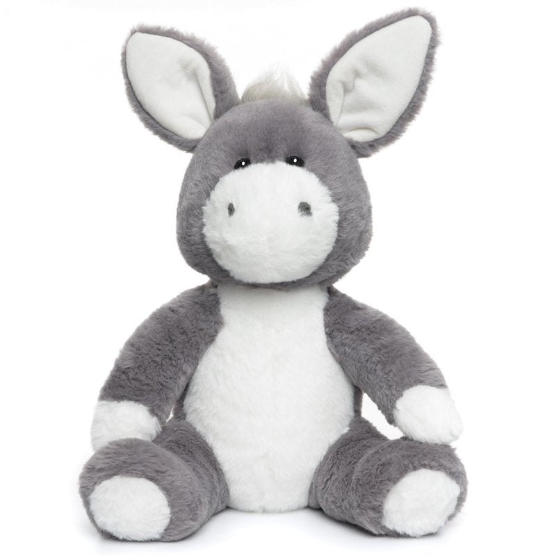 WEIGEDU Adorable Gray Donkey Plush Toy - 15 Inch Soft & Cuddly Stuffed Animal Donkey, Perfect for Kids, Babies, Toddlers - Farm Animal Gift