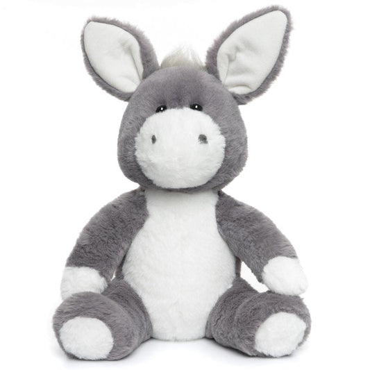 WEIGEDU Adorable Gray Donkey Plush Toy - 15 Inch Soft & Cuddly Stuffed Animal Donkey, Perfect for Kids, Babies, Toddlers - Farm Animal Gift