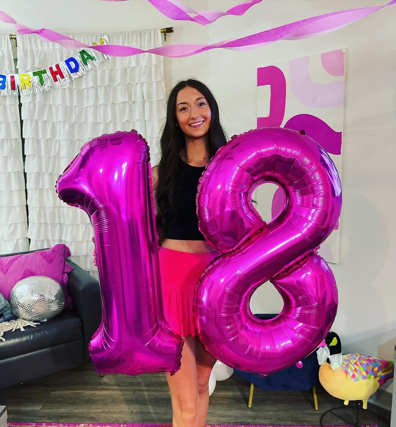 Rosy Purple 7 Balloon, Number Balloons 40 Inch, 7th Birthday Decorations for Girls Kids, Party Decoration for Women, Number 7 Balloon