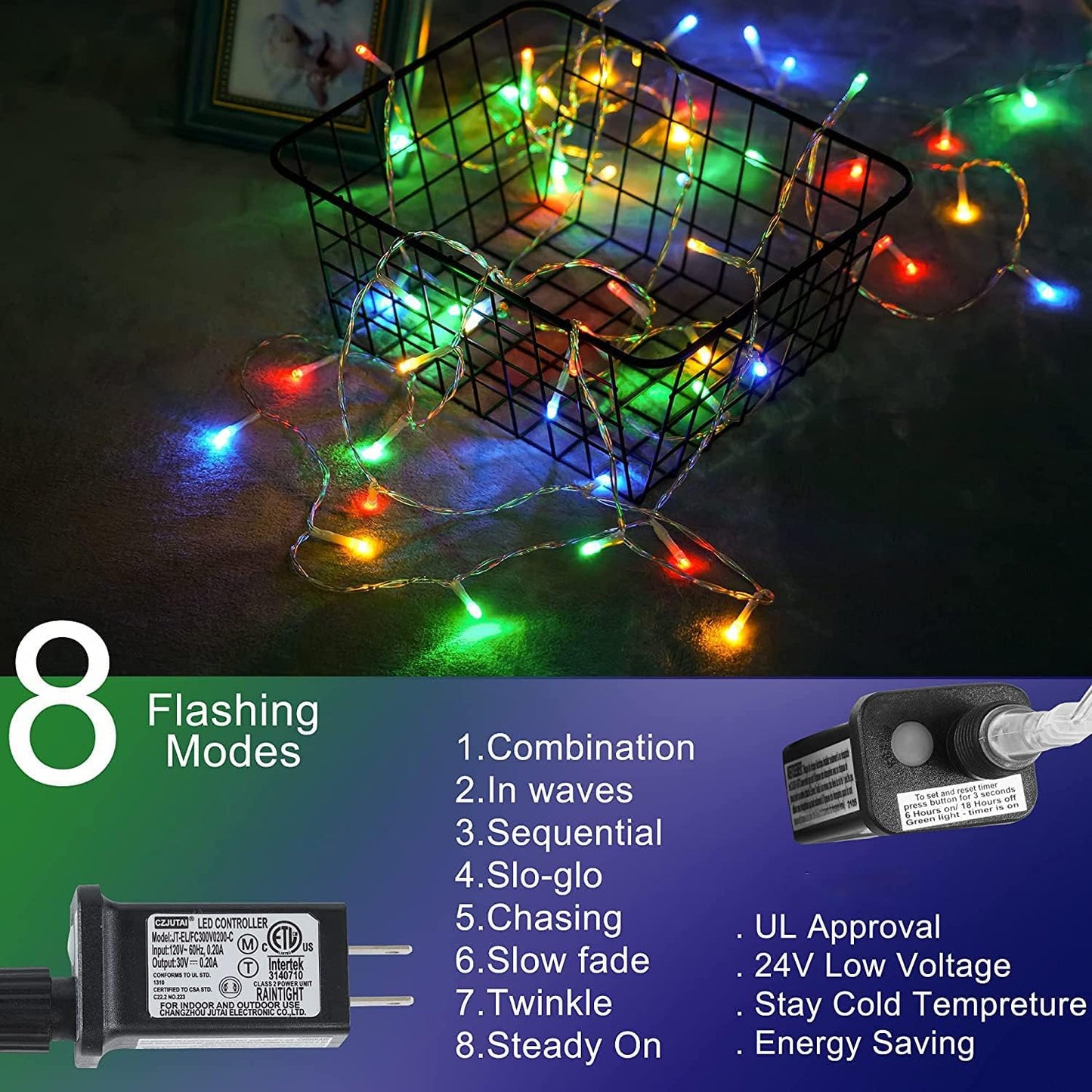 Skiennix Christmas Star String Lights - 320 LEDs Outdoor Waterfall Fairy Lights | Waterproof Decor for Holiday Parties