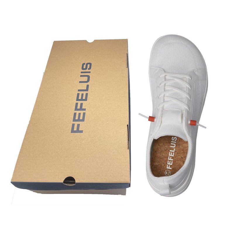 Barefoot Wide Toe Box Shoes for Women - Minimalist Barefoot Shoes with | Zero Drop Sole | Extra Wide Slip on Walking Shoes for Women White Size 8 Wide