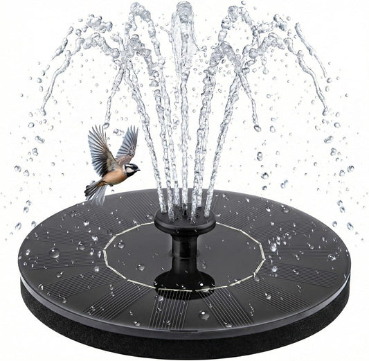 Yeomi Solar Fountain - Floating Water Pump for Bird Baths | No Battery Needed, Easy to Use for Gardens & Patios