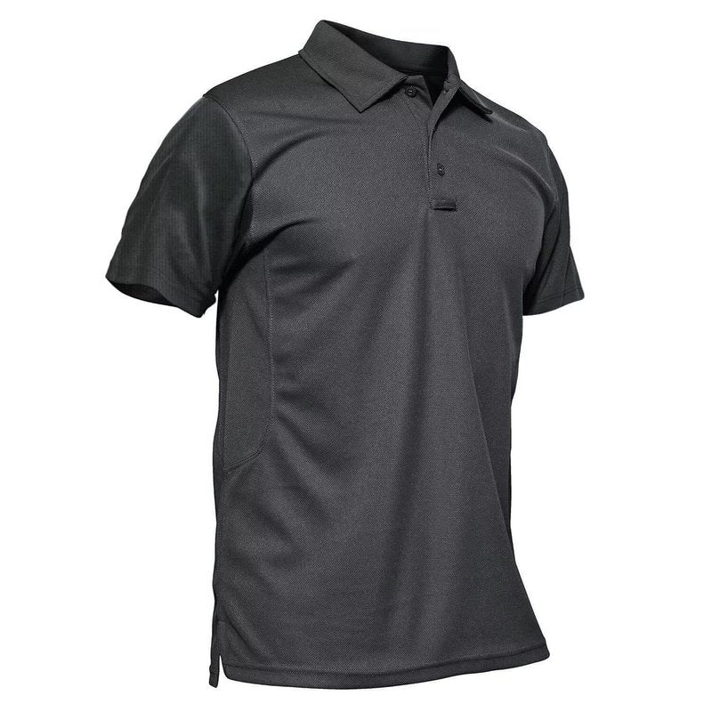 MAGCOMSEN Men's Golf Shirts Short Sleeve Light Shirts Fishing Shirts Pique Tactical Polo Shirts Grey XXL