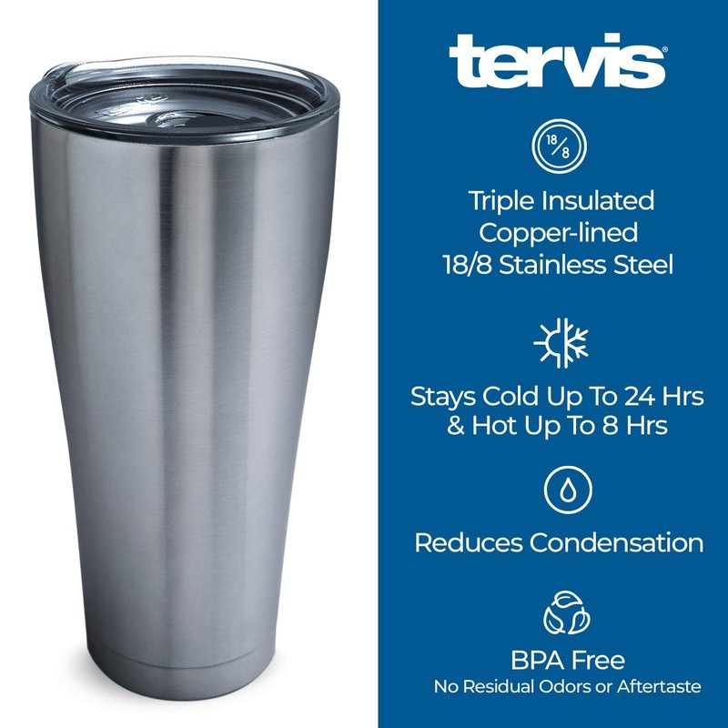 Tervis 1314697 Harry Potter - Luna Quote Stainless Steel Insulated Tumbler with Lid 30 oz, Silver
