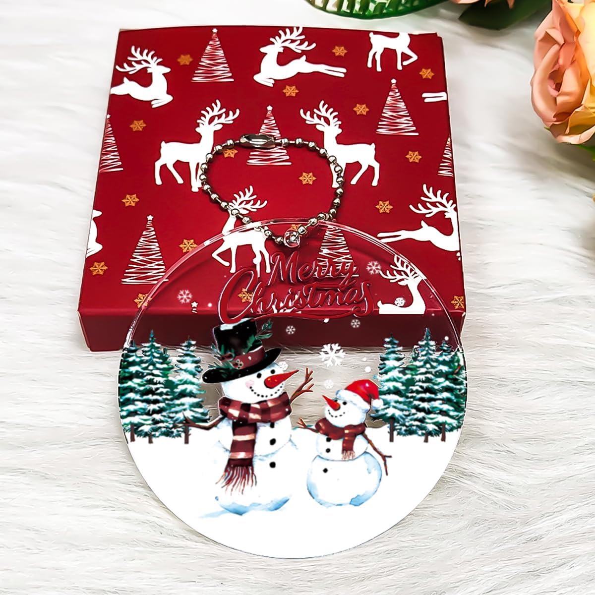 Snowman Christmas Ornaments 2025 - Unique Acrylic Decorations for Christmas Trees | Cute Gifts for Women