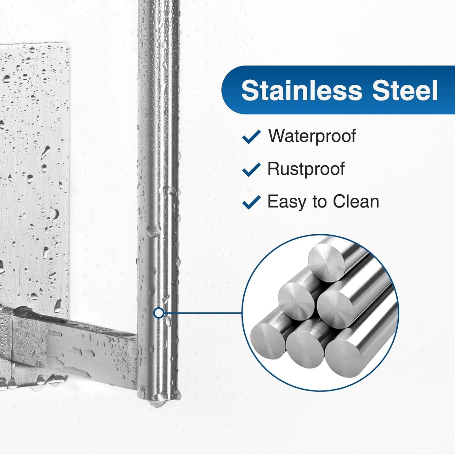 Stainless Steel Paper Towel Holder by [Brand Name] - Under Cabinet Wall Mount, Self-Adhesive or Drilling, Silver Kitchen Organizer