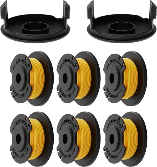 Skiennix 8-Pack Replacement Spools - 0.063-Inch Diameter String Trimmer Line for Professional Use