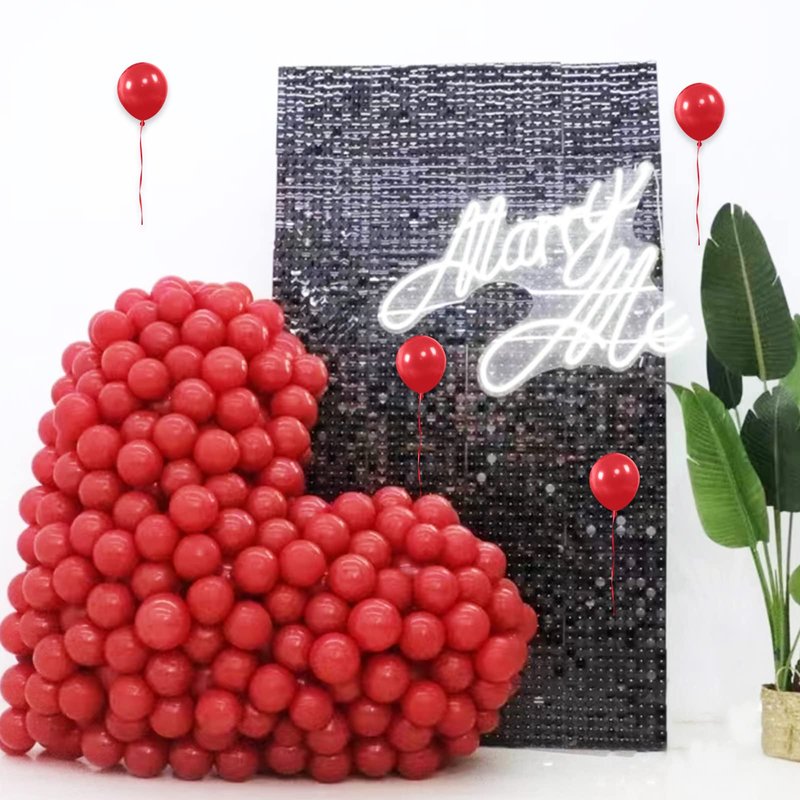 Red Balloons 110Pcs 5 Inch Small Latex Party Balloons, Mini Thick Birthday Balloons for Wedding Baby Shower Decorations.