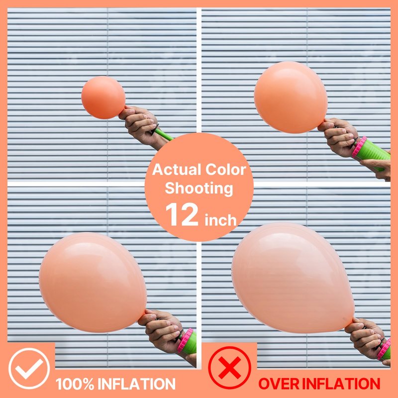 PartyWoo Peach Balloons 50 pcs 5 Inch Small Mini Pastel Light Orange Peachy Pink Latex Balloons for Wedding Baby Shower Gender Reveal Graduation Birthday Party Decorations Peach-Y21