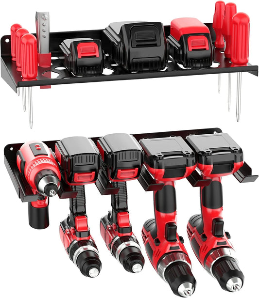 Ultrawall Power Tool Organizer - Heavy-Duty Wall Mount Drill Holder for Cordless Tools