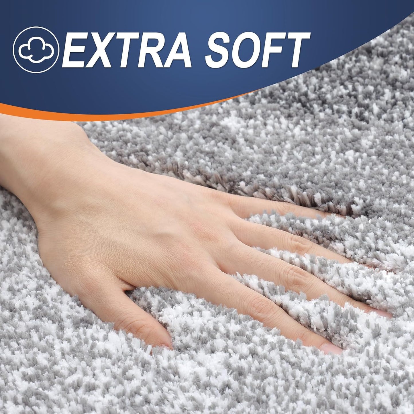 OLANLY Bathroom Rugs - Extra Soft Microfiber Mat 30x20 | Quick Dry & Machine Washable, Grey