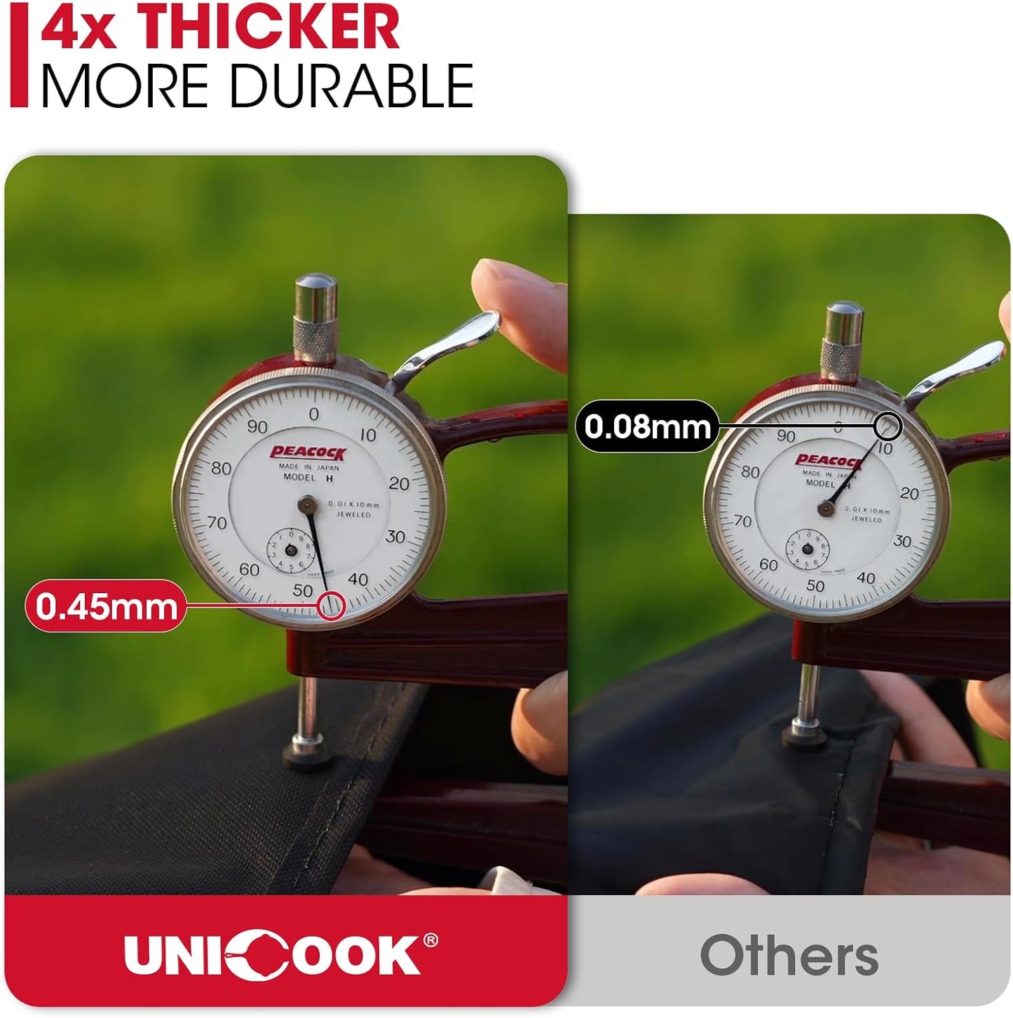 Unicook 53 Inch Grill Cover - Heavy Duty Waterproof BBQ Protector for Weber Spirit II 300 Series