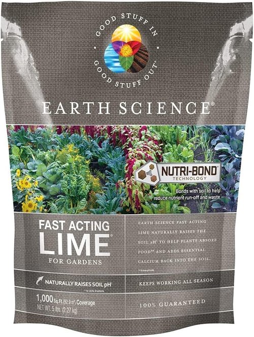 Earth Science Fast Acting Lime Granules - Instantly Raise Soil pH & Reduce Nutrient Runoff - 5lb for Vibrant Lawn Growth
