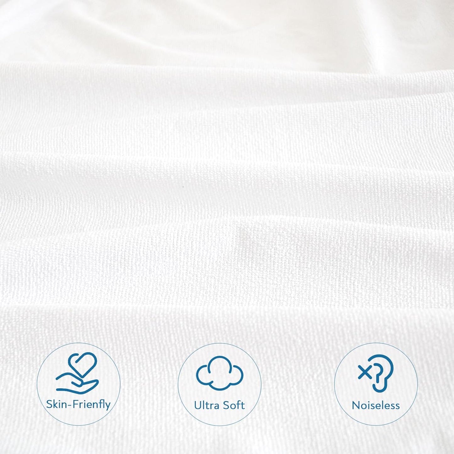Skiennix Full Size Mattress Protector - Waterproof, Super Soft & Breathable, 14" Deep, Machine Washable