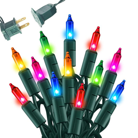 Dazzle Bright Christmas Mini String Lights, 30FT 150 Incandescent Light Up Fairy Lights with UL Certified Xmas Decorations for Indoor Outdoor Yard Party Christmas Tree Decor (Multi-Colored, 1)