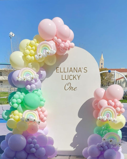 Pastel Balloon Garland Arch Kit, 120pcs Macaron Color Rainbow Party Balloons for Baby Shower Birthday Party Decorations