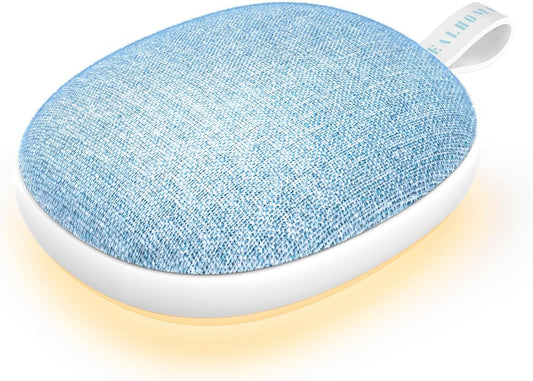 Skiennix Portable White Noise Sound Machine - Bluetooth Speaker & Baby Sleep Soother | Rechargeable, 6 Sounds, Blue