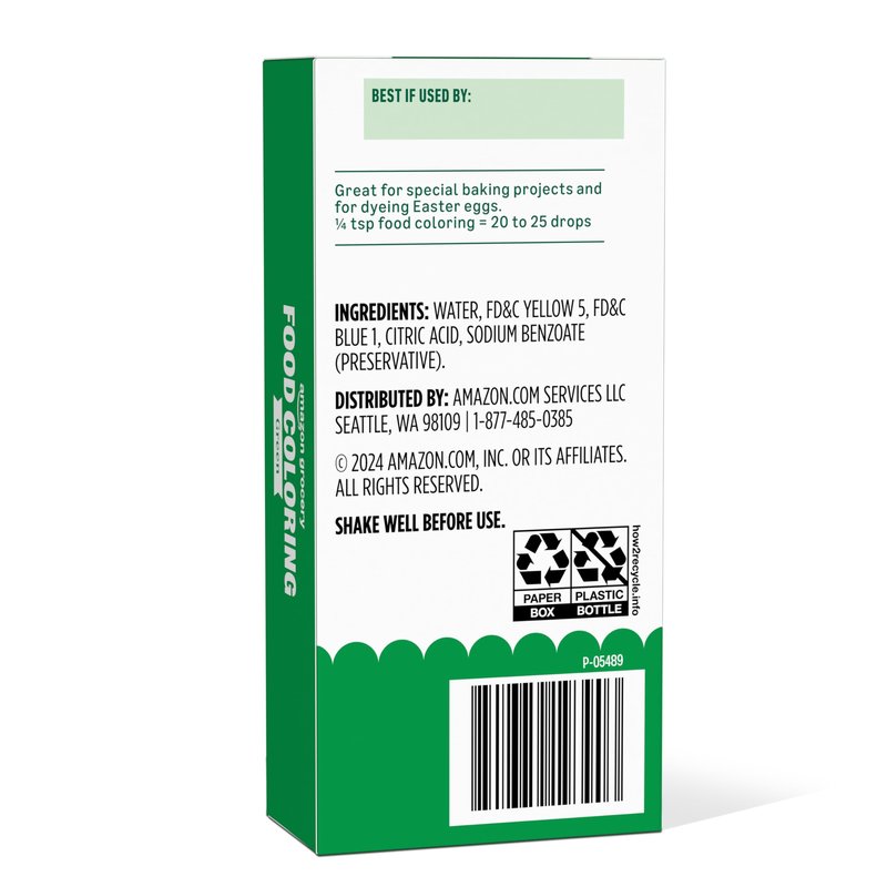 Amazon Grocery, Green Food Coloring, 1 Oz