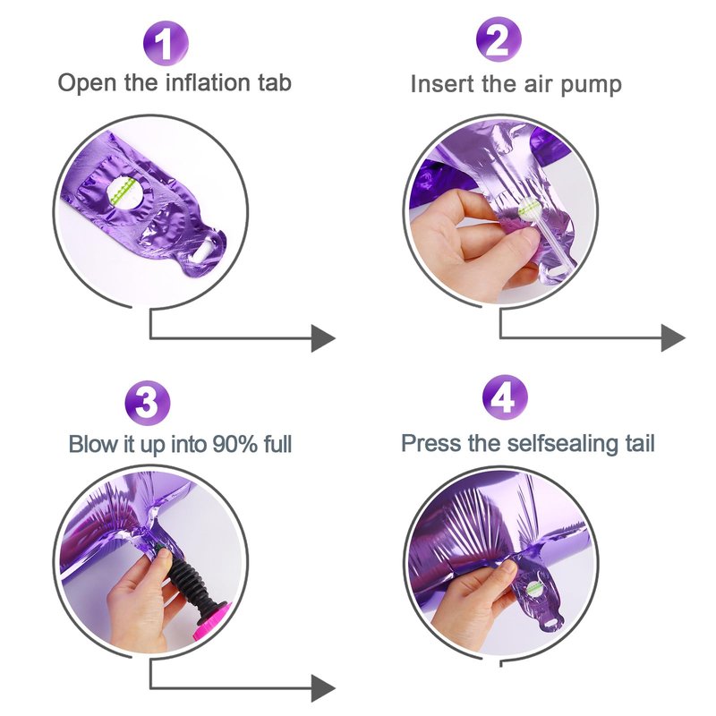 Purple Number 12 Balloon 40 Inch, 12th Birthday Party Decorations for Children, Giant 12 Foil Balloon for Party Supplies