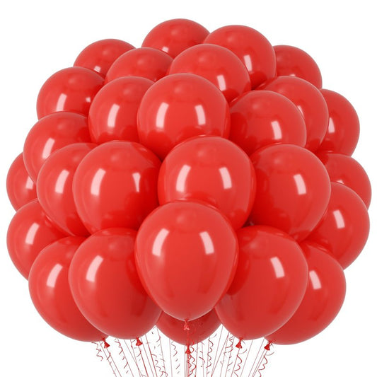 Voircoloria Red Balloons, 66pack 12inch Red Latex Party Balloons for Valentine's Day, Graduation, Wedding, Birthday, New Year, Baby Shower, Christmas, Anniversary Party Decorations