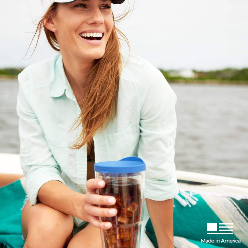 Tervis Fishing Lures Made in USA Double Walled Insulated Tumbler Travel Cup Keeps Drinks Cold & Hot, 24oz, Classic