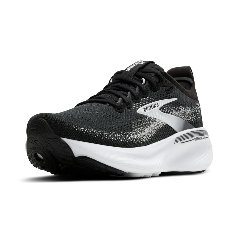Brooks Women’s Adrenaline GTS 25 Supportive Running & Walking Shoe - Black/Grey/White - 12 Medium