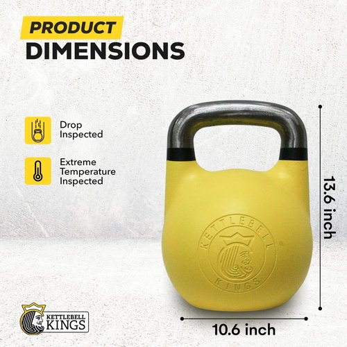 Competition Kettlebells 8-48 KG with 35mm Handle | Premium Hand Weights for Home Gym & Strength Training