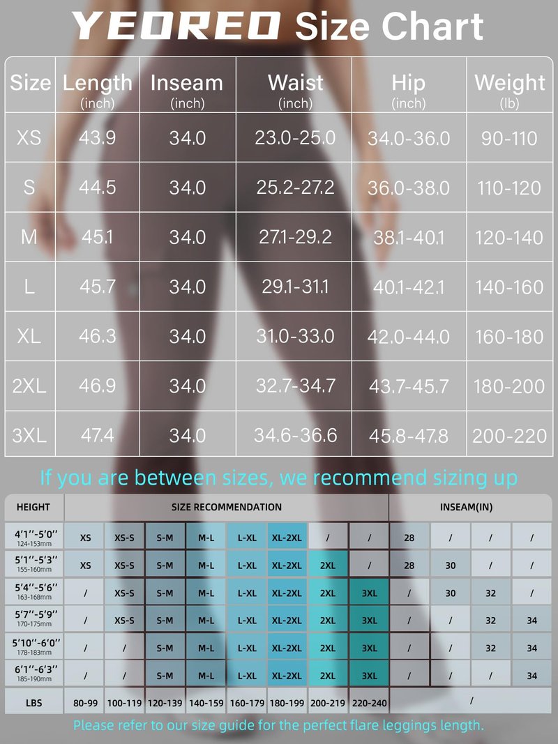 YEOREO CoreFlex Women Workout Flare Leggings with Pockets Hidden Scrunch Cargo Gym Yoga No Front Seam Leggings Brown XXL