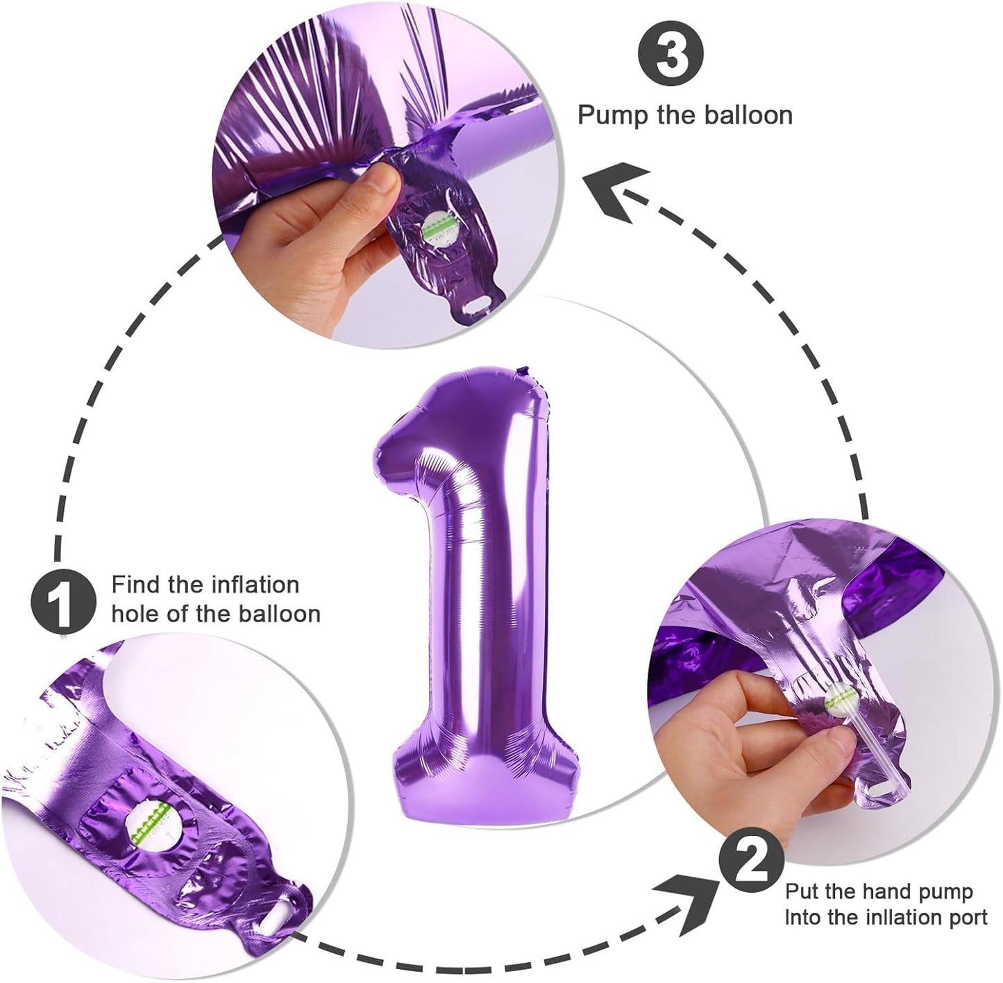 Numbers 40-Inch Balloon | Purple Number 19 Foil Balloons for Birthday Celebrations & Events