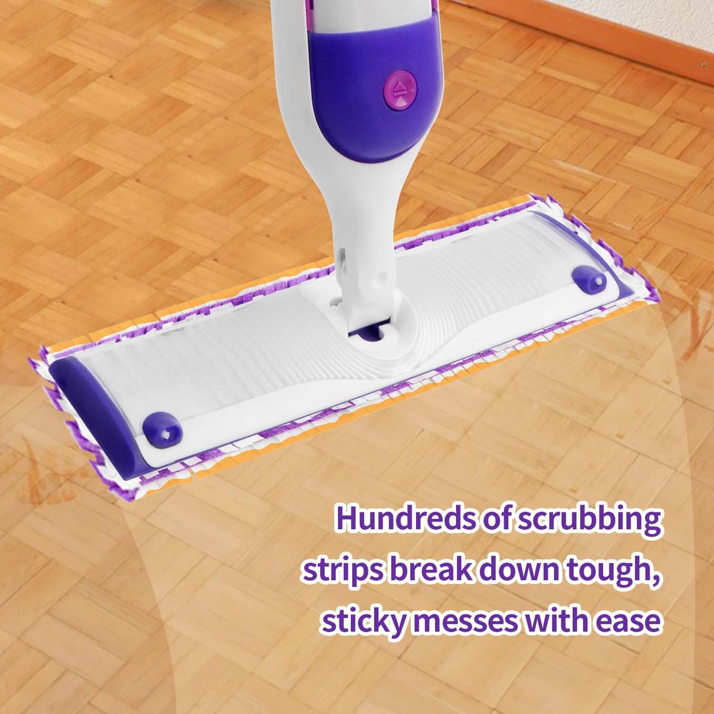 Skiennix Disposable Power Mop Pads - 10 Pack Compatible with Swiffer | Unscented Floor Cleaning Refills
