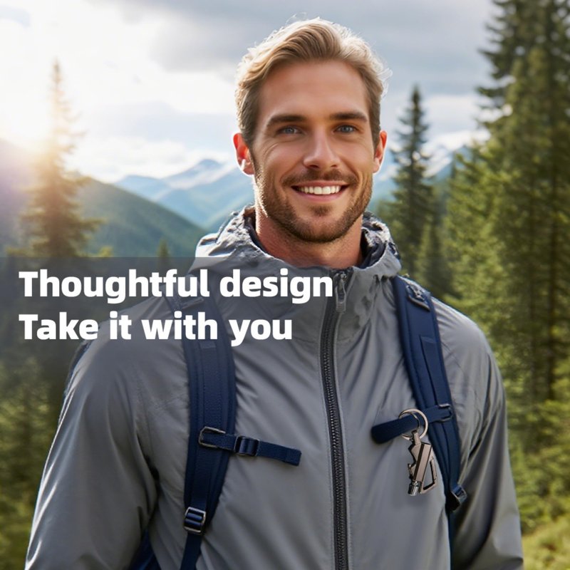 The Infinite Keychain Lighter, Ideal for Outdoor Lovers: Reusable, Multi Keychain, Bottle Opener. Waterproof, Portable—Great for Camping, Hiking, BBQ, Survival, Ligniting Adventures.No Kerosene(1Pc)