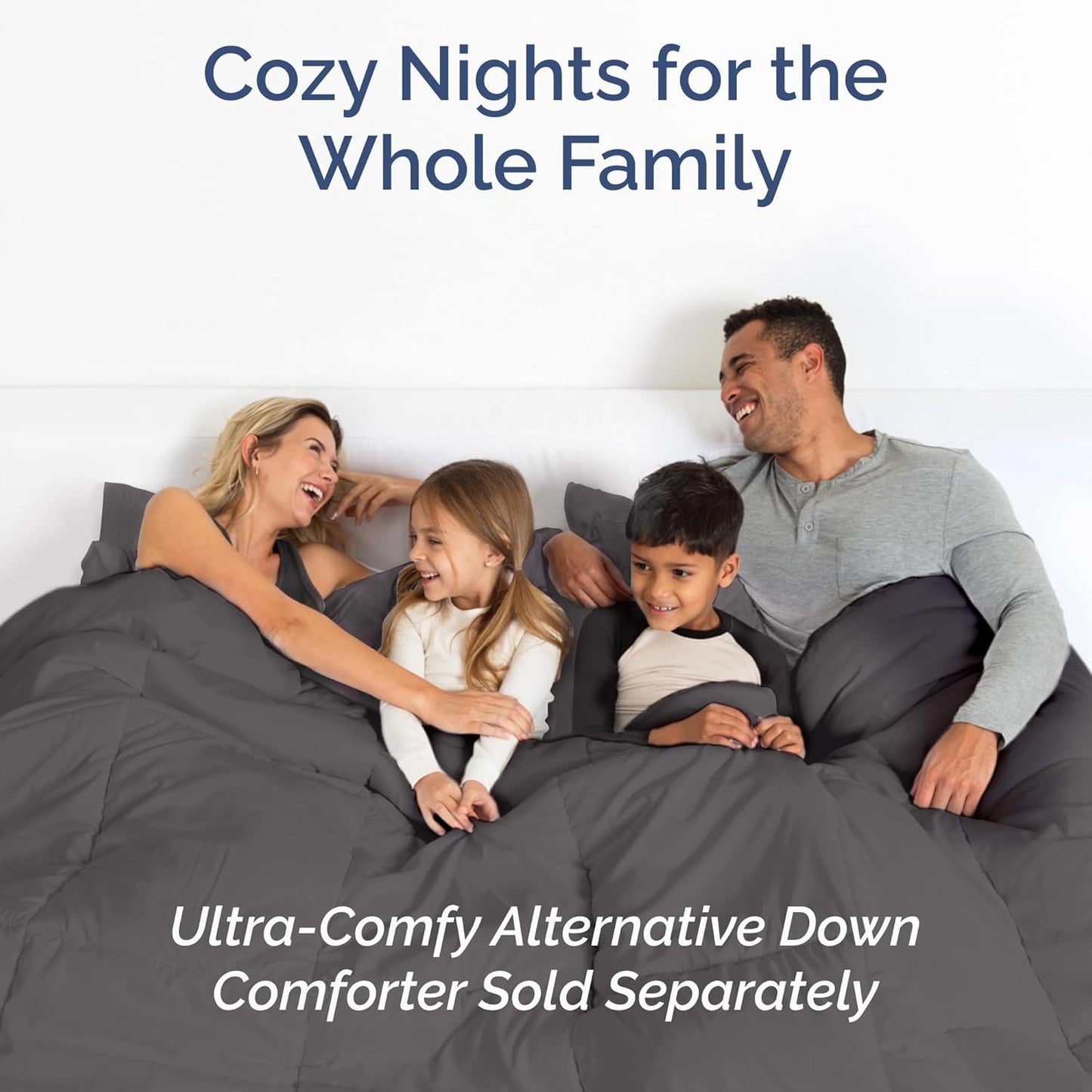Queen Size 4-Piece Sheet Set by [Brand Name] - Comfy, Breathable & Cooling Luxury Bedding - Deep Pockets, Soft & Wrinkle-Free - Dark Grey
