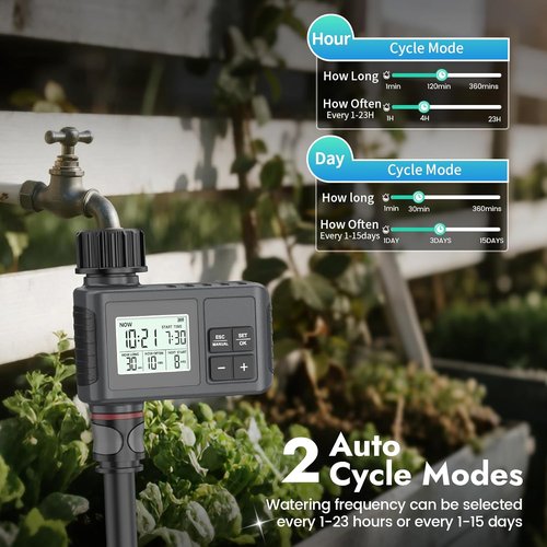 Insoma Water Timer - 1 Zone Outdoor Hose Timer with Auto/Manual/Rain Delay for Garden Irrigation
