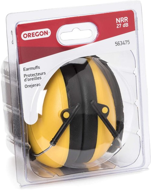Chainsaw Earmuffs for Hearing Protection - Oregon 563475, Yellow Safety Headphones