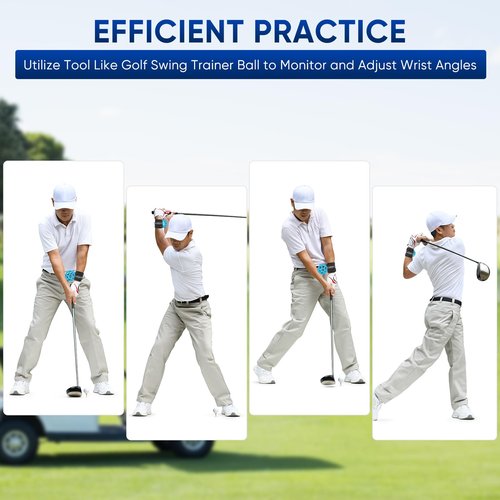 Golf Swing Trainer Ball, Smart Ball Golf Training Aid Golf Trainer Ball, Golf Swing Trainer - Practical Golf Training Equipment for Golf Intelligent Ball for Beginner, Golf Wrist Strap Training Ball