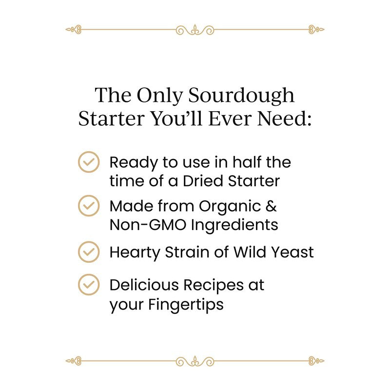 Breadtopia Live Sourdough Starter | Organic Non-GMO Ingredients | Active & Ready to Go | It's Alive - Must be Fed Immediately on Delivery