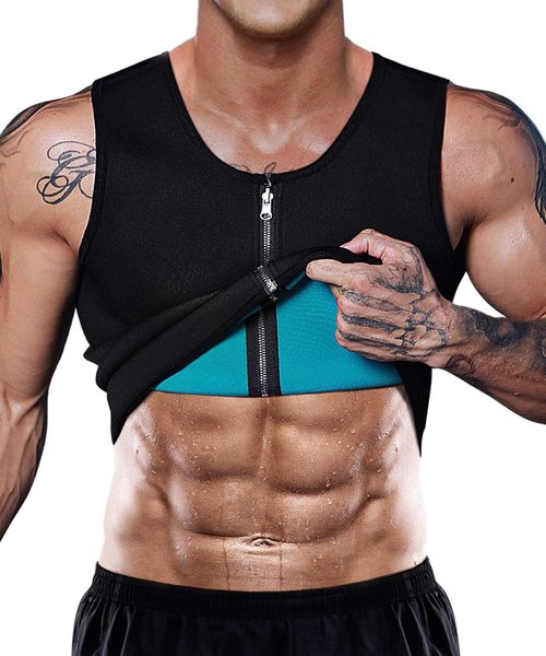 DoLoveY Men Sweat Sauna Vest Waist Trainer Body Shaper Hot Neoprene Sport Fitness Gym Workout Tank Top