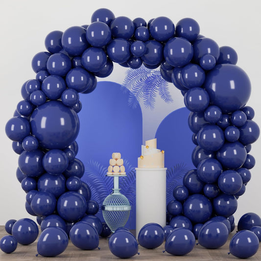 Voircoloria Navy Blue Balloon Garland Kit - 90 Pack of 5-18 Inch Balloons for Parties & Celebrations