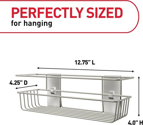 Command Shower Caddy - Water Resistant Strips for Easy Bathroom Organization | Stylish Decor