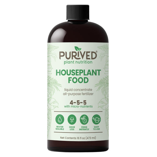 Purived All-Purpose Liquid Plant Fertilizer - Makes 50 Gallons, All-Natural & Groundwater Safe, 16oz