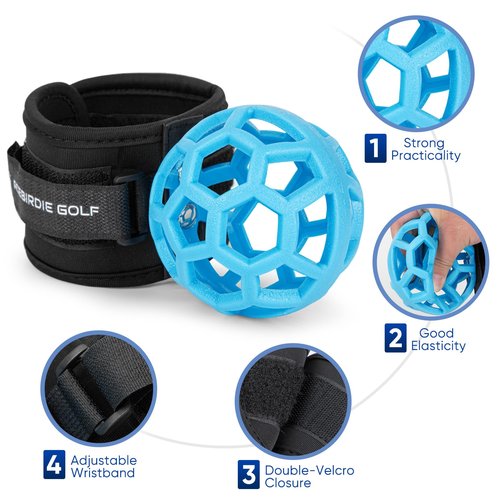 Golf Swing Trainer Ball, Smart Ball Golf Training Aid Golf Trainer Ball, Golf Swing Trainer - Practical Golf Training Equipment for Golf Intelligent Ball for Beginner, Golf Wrist Strap Training Ball