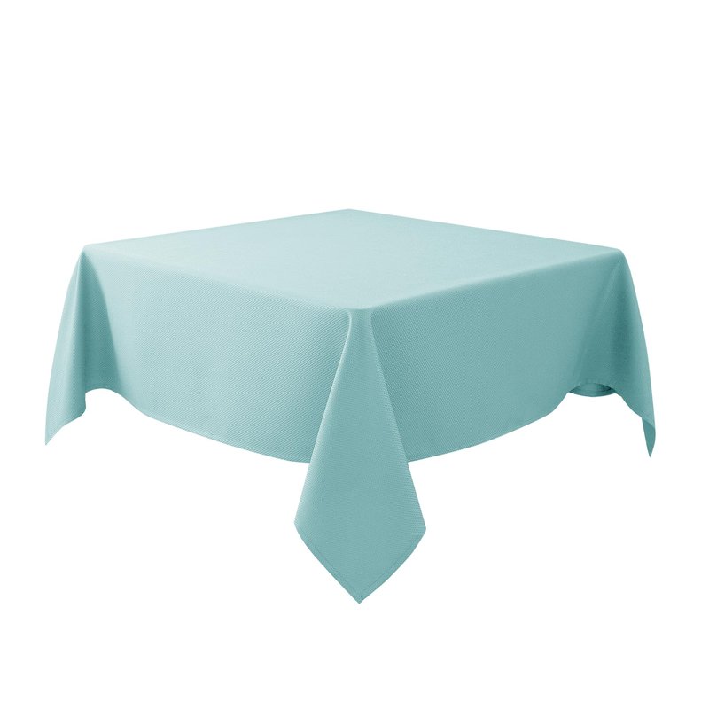 Biscaynebay Textured Fabric Christmas Square Table Cloth 60x60 Inch, Red Water Resistant Spill Proof Tablecloths for Dining, Kitchen, Wedding and Parties, Machine Washable