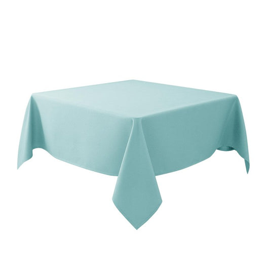 Biscaynebay Textured Fabric Square Tablecloths 90x90 Inches, Silver Grey Water Resistant Spill Proof Card Table Cloth Folding Table Cover for Dining, Kitchen, Wedding and Parties, Machine Washable
