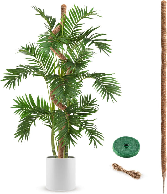 Skiennix 63-Inch Bendable Moss Pole - Handmade Coco Coir Support for Climbing Plants